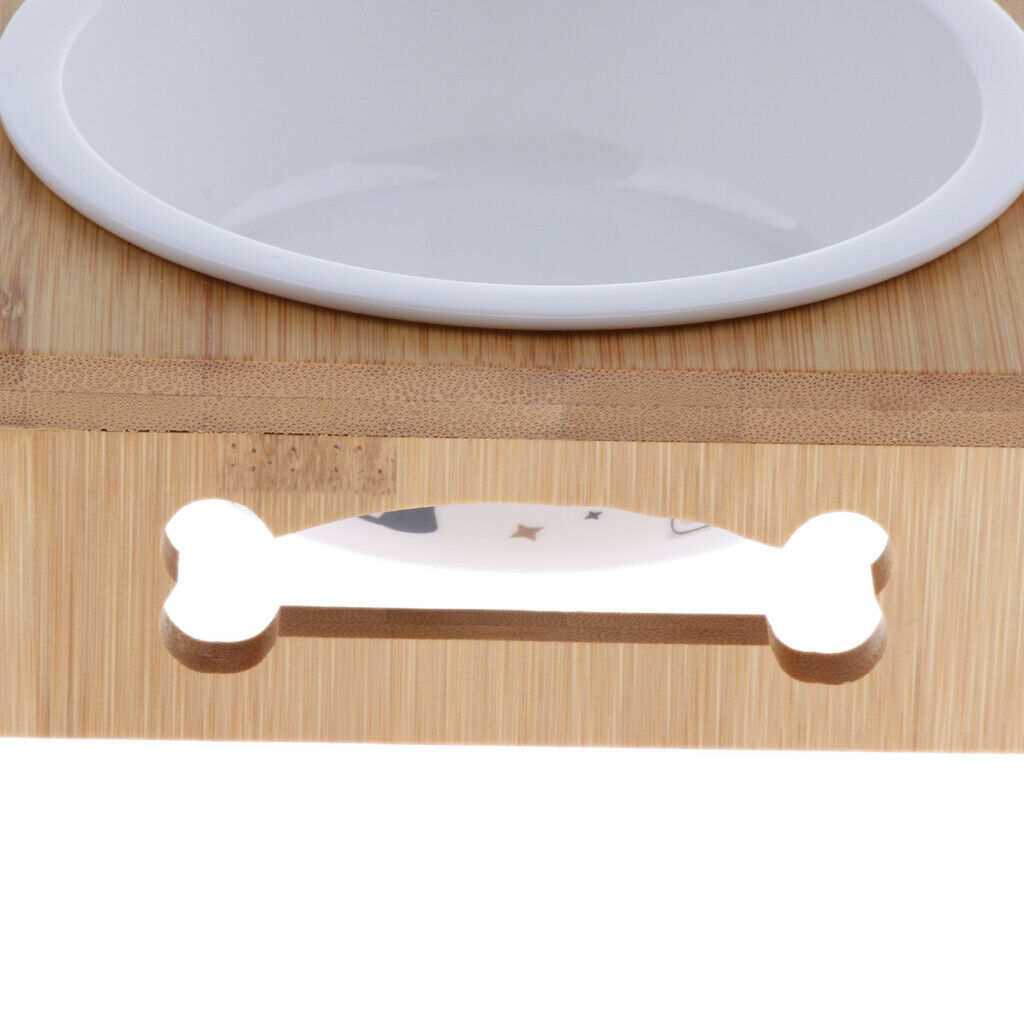 Removable Pet Cat Dog Food Bowl Water Feeding Dish Single