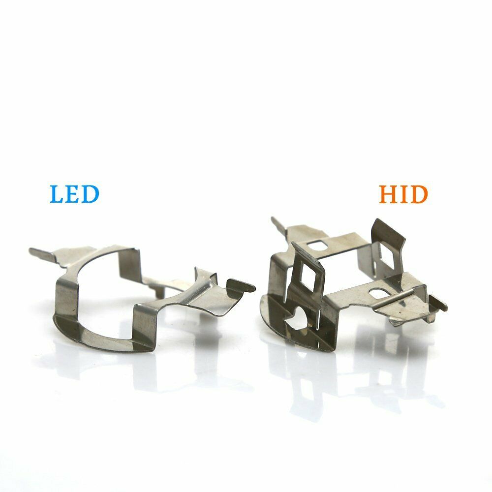 2pcs Auto HID Bulb Holder Adapter Headlight Headlamp Metal Retainer Clip H7 H022