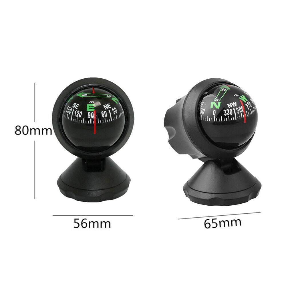 Car Ball Compass Mini Adjustable Multi-Functional Car Dashboard Compass New LIN