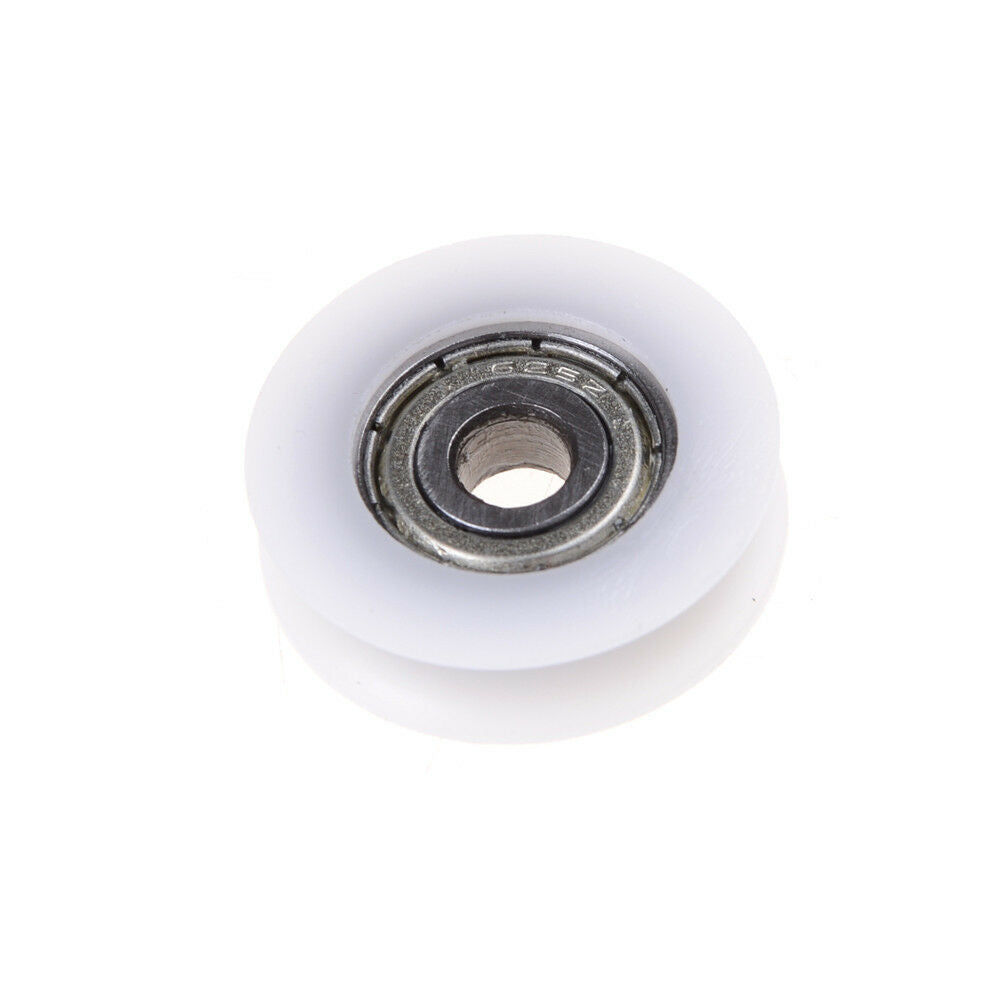 New 5*23*7mm U Groove Metal Shield Nylon Pulley Wheels Roller Ball Bearing.l8