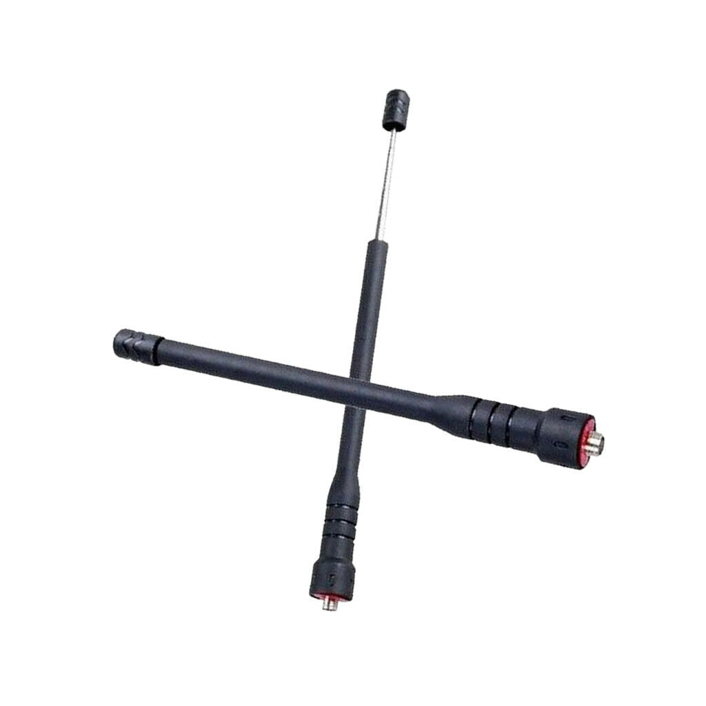 SMA-Female Telescopic Antenna Black For BaoFeng BF-888S 777S BF-666S UV5R -