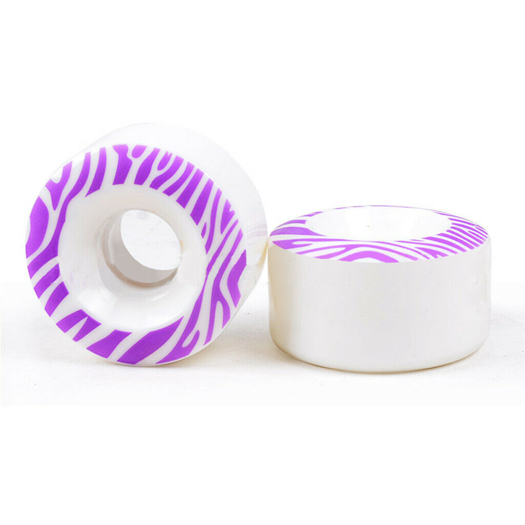 Set of 4 PU Inline Hockey Fitness Skate Wheels Accessories 80A 55x32mm