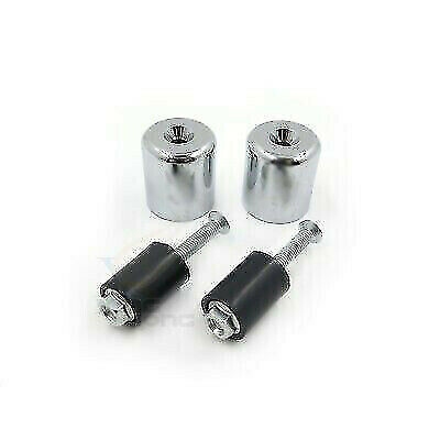 Chromed Handlebar Bar End Slider Rubber For Suzuki GSXR600 GSXR750 GSXR1000