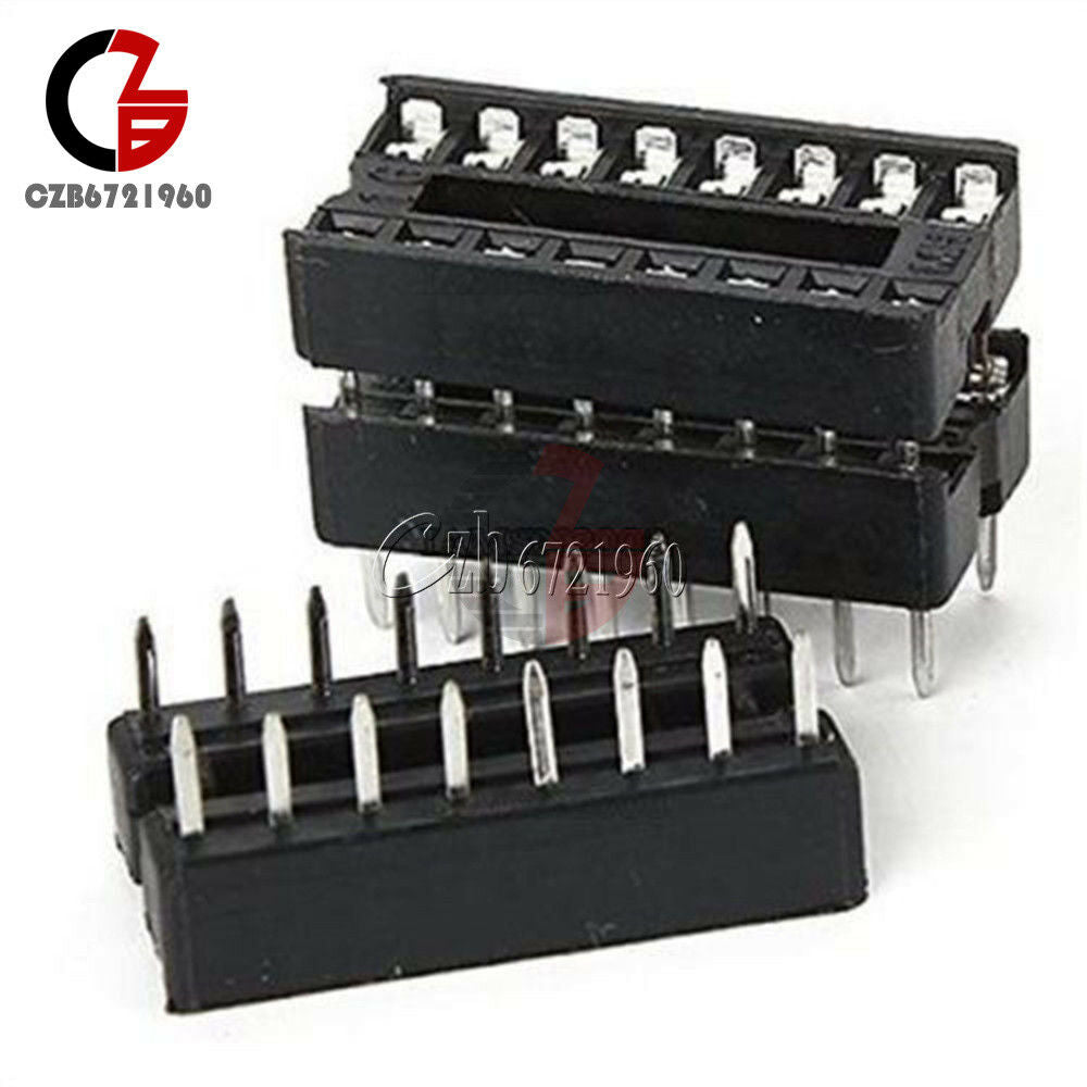 10PCS 16-Pins DIP IC Sockets Adaptor Solder Type Socket