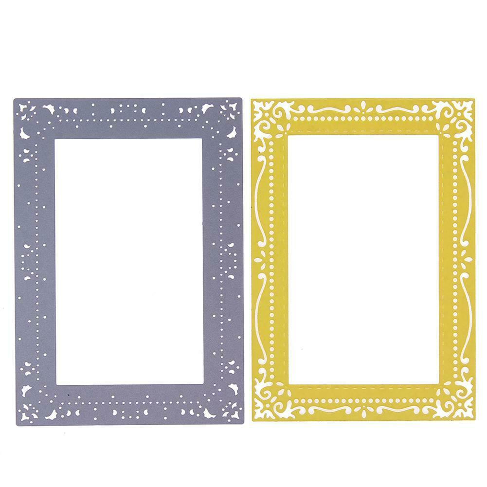 2pcs Metal Cutting Dies Dressing Girl DIY Scrapbook Embossing Stencil Craft @