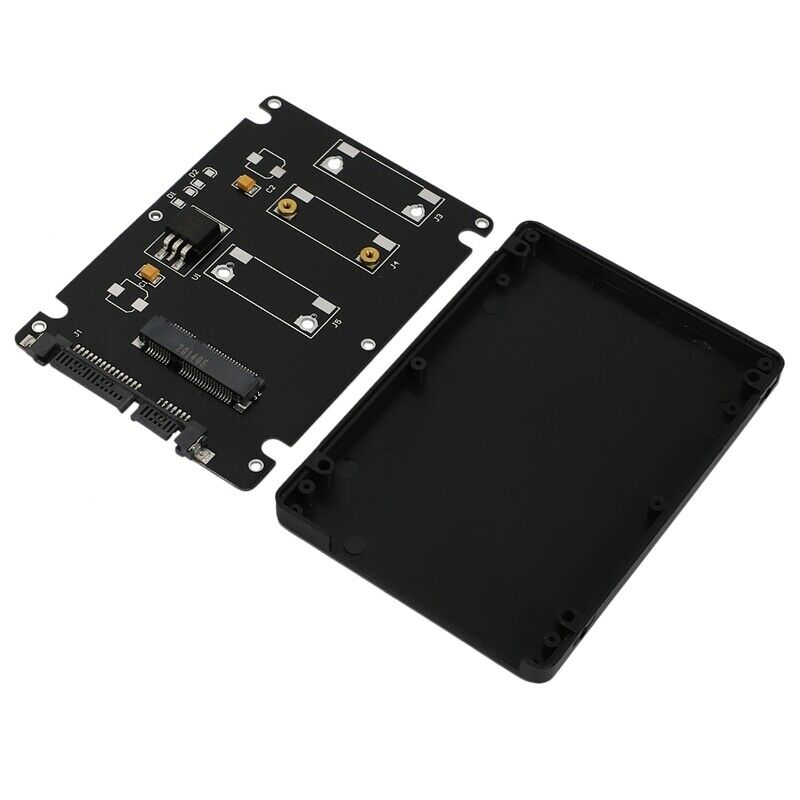 Mini Pcie mSATA SSD to 2.5 inch SATA3 Adapter Card with Case 7 mm Thickness blJ1