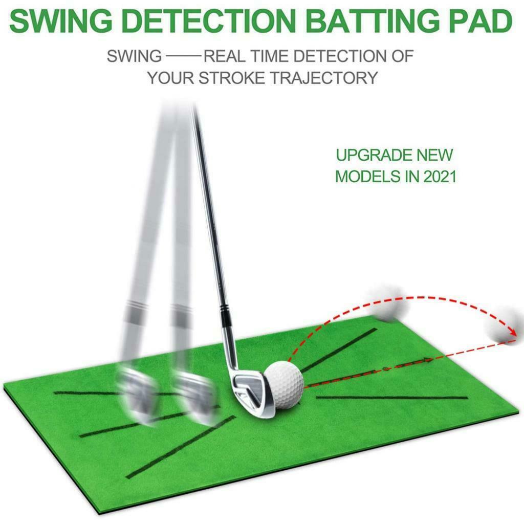 Flannel Rectangle 24x12'' Golf Training Mat Hitting Aid Game Pad Office