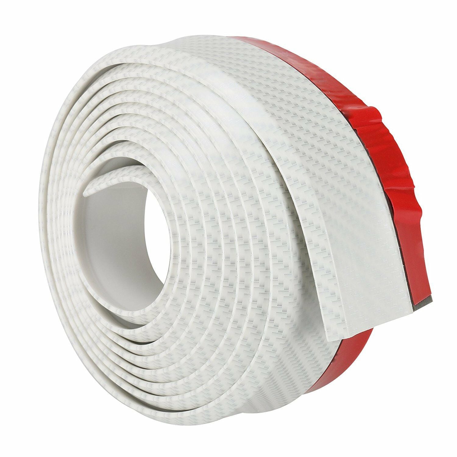 White Carbon Fiber Car Front Bumper Splitter Spoiler Lip valance Skirt Protector