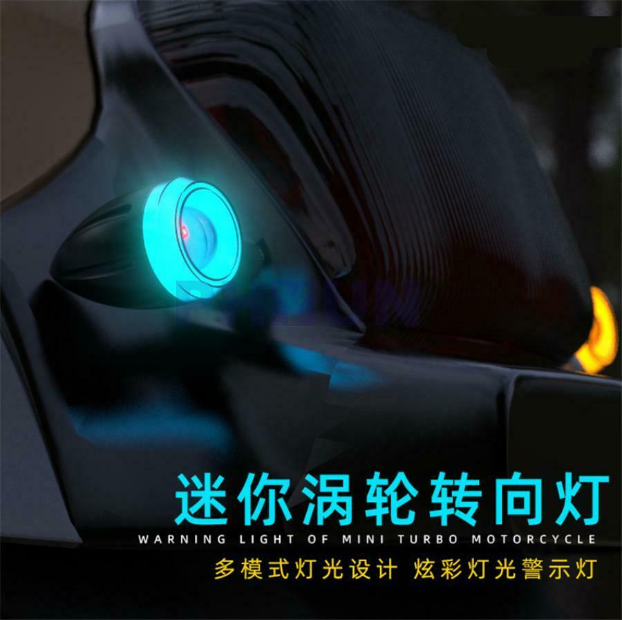4pcs 3 in 1 Motorcycle LED DRL Turn Signal Indicator Light Flashing Brake Lamp