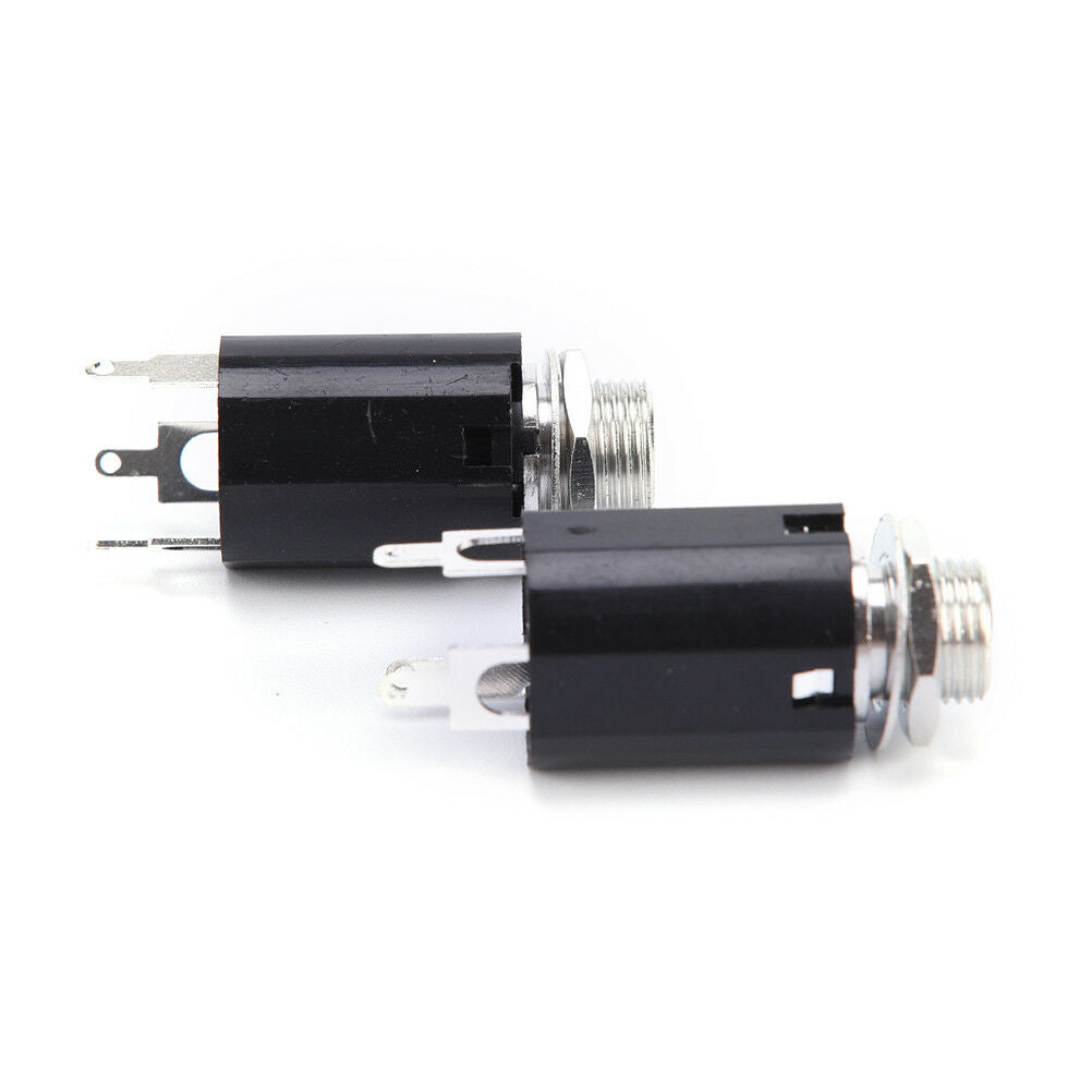 2X Guitar Endpin Jack 6.35 Input For Guitar Pickup Output Guitar Accessor.l8