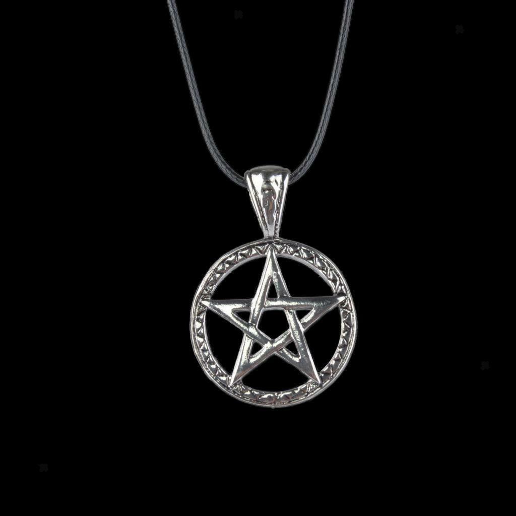 Mysterious Talisman Viking Odin's Pentagram Charms Pendant Rune Necklace