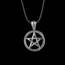 Mysterious Talisman Viking Odin's Pentagram Charms Pendant Rune Necklace