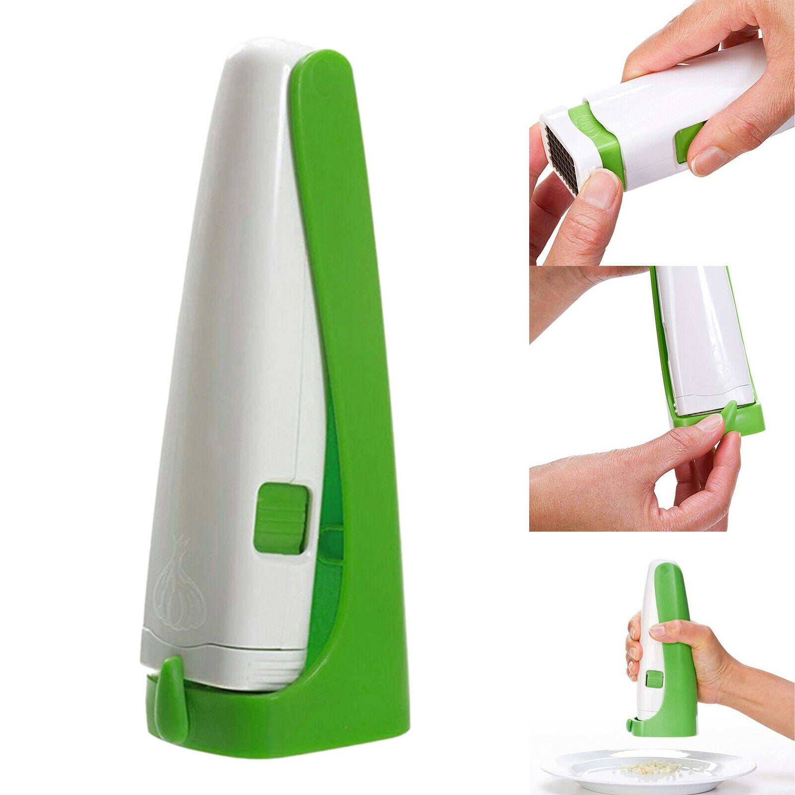 Stainless Steel Press Vegetable Press GARLIC CHOPPER Cutter Slicer Kitchen Tools