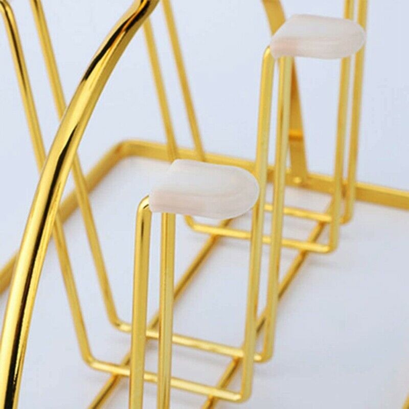 Cup Drying Rack Stand, Metal Bottle Drying Organizer Stand with 6 Cups or MuW3X3
