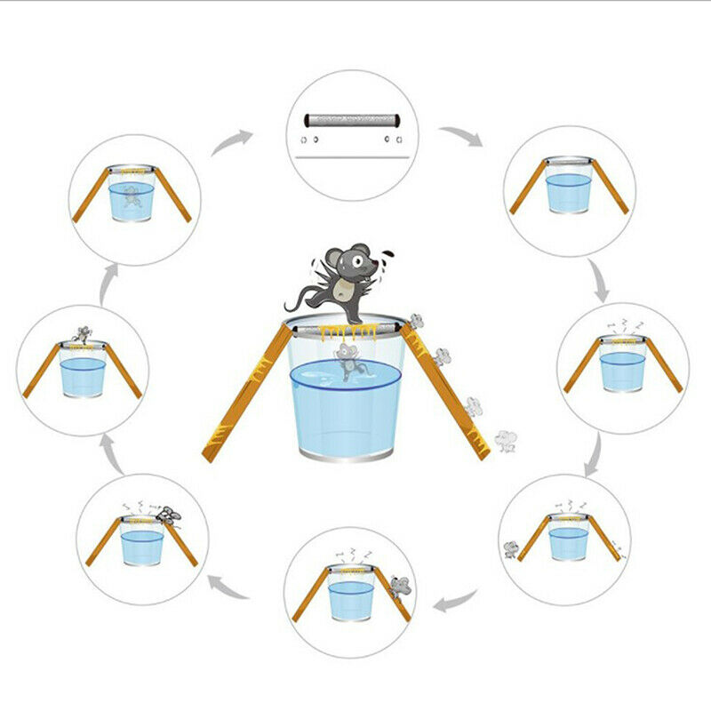 Non-toxic Home Garden Rat Trap Seesaw Mouse Catcher Bait Rat ControllerSJCA