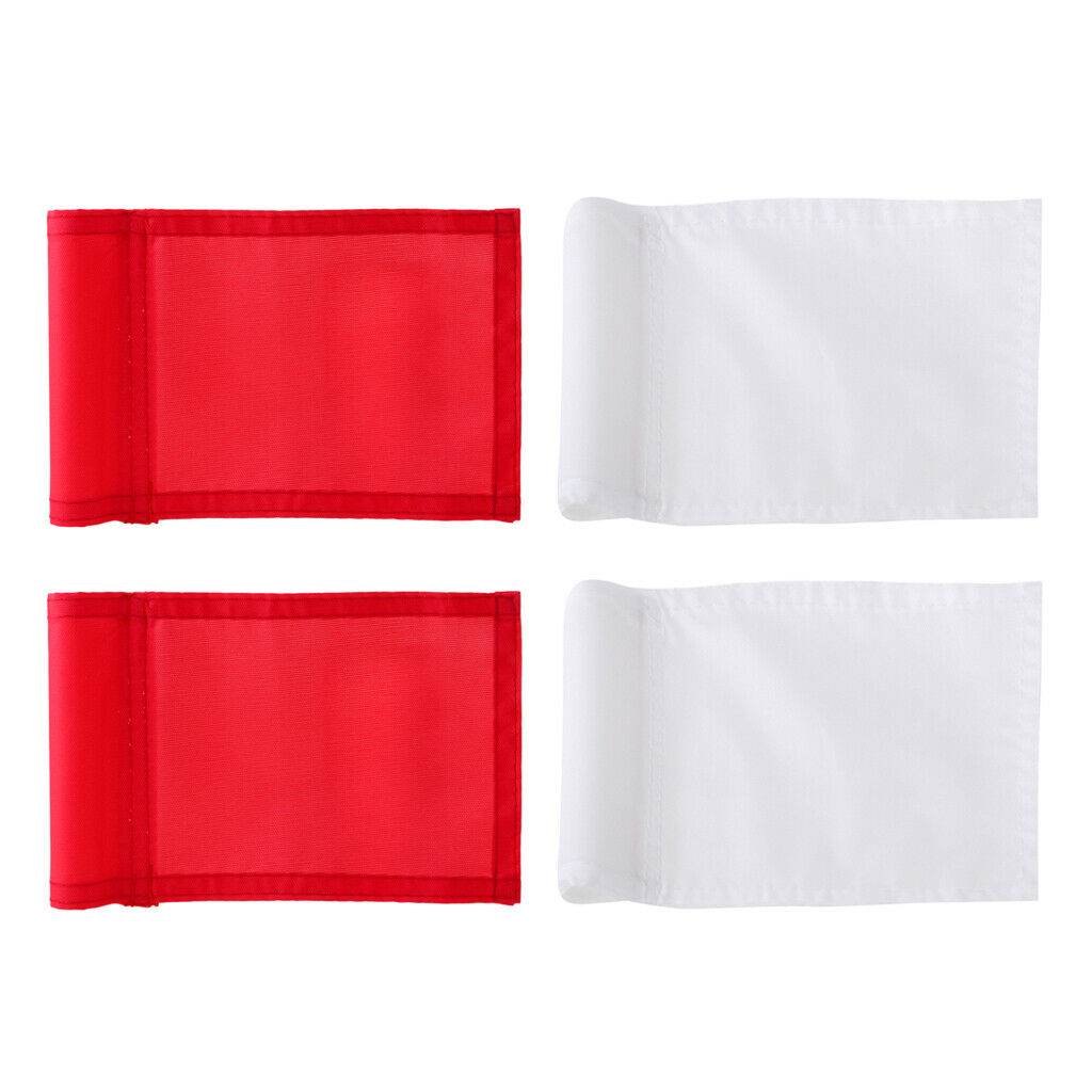 4x 7x5" Nylon Golf Putting Practice Green Marker Flag Backyard Garden Yard