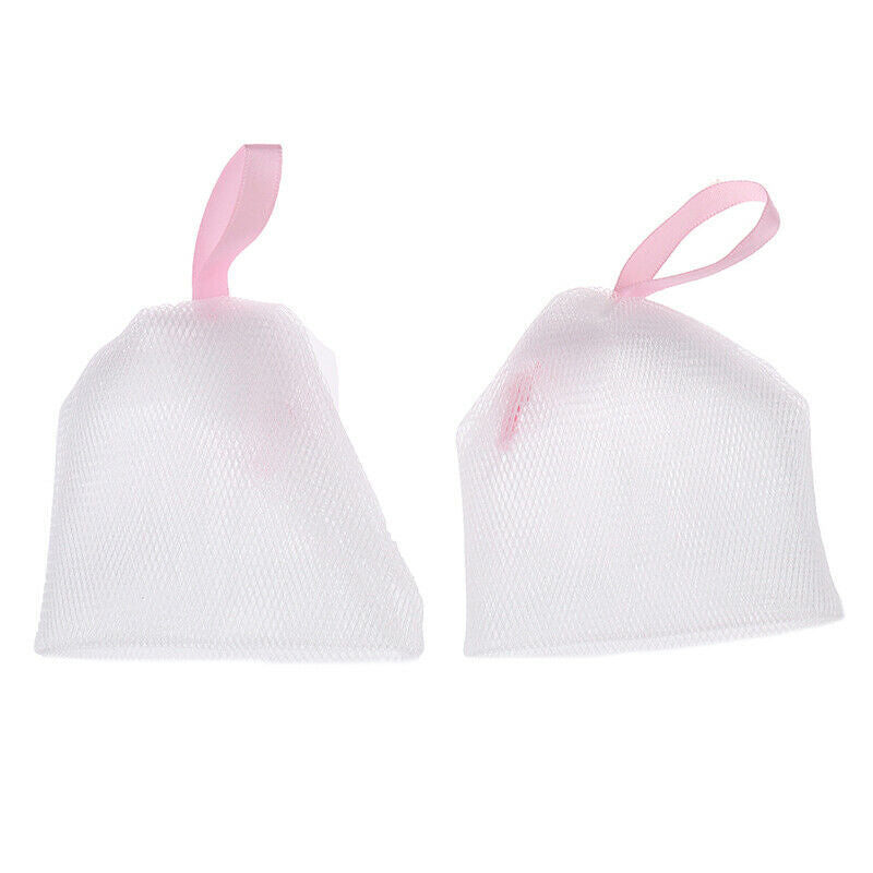 2 Pcs/Set Handmade Soap Cleansing Foamer Foaming Net Bath Ball 10CM*9.l8