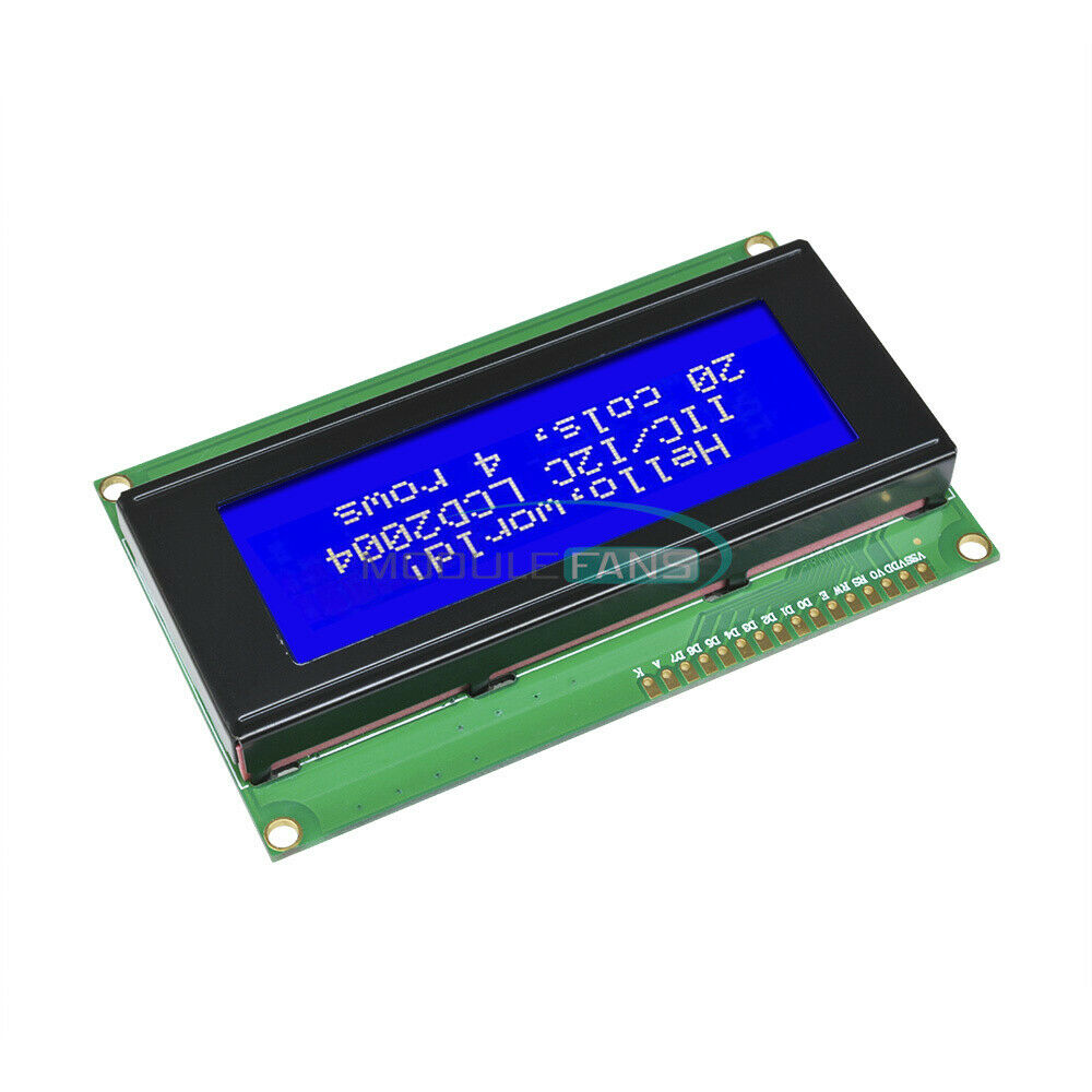 2PCS 204 2004 20X4 Character LCD Display Module For Arduino Blue Blacklight