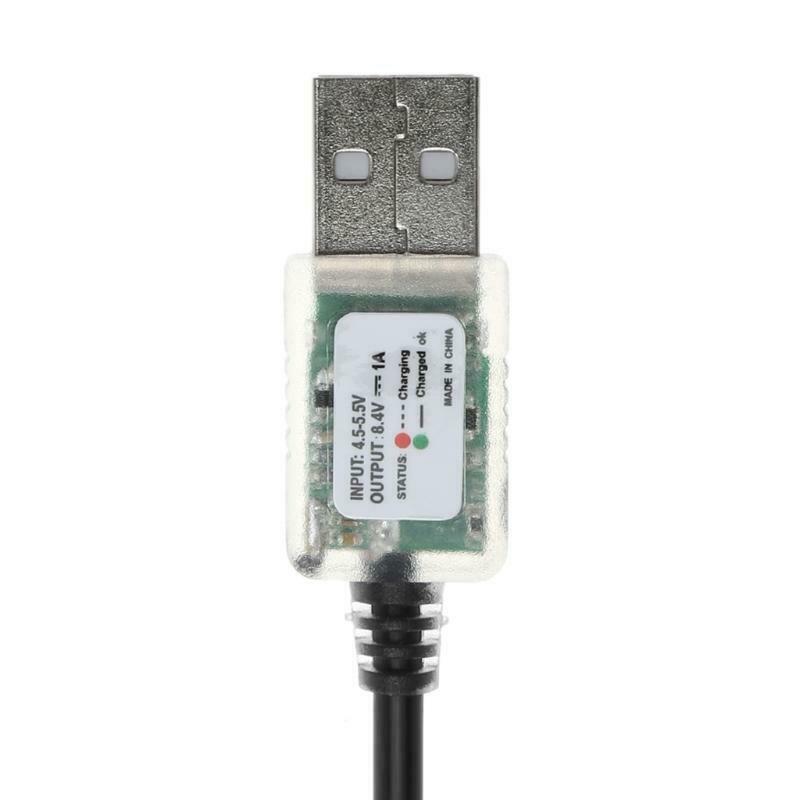 USB 5V to 8.4V Power Charge Cable For Bicycle LED Head Light 18650 Battery Pack