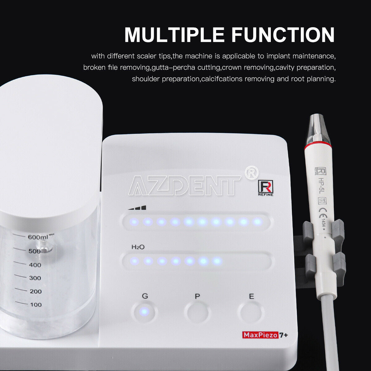 Dental Scaling Perio Endo Ultrasonic Scaler Touch Control & Bottle LED Handpiece