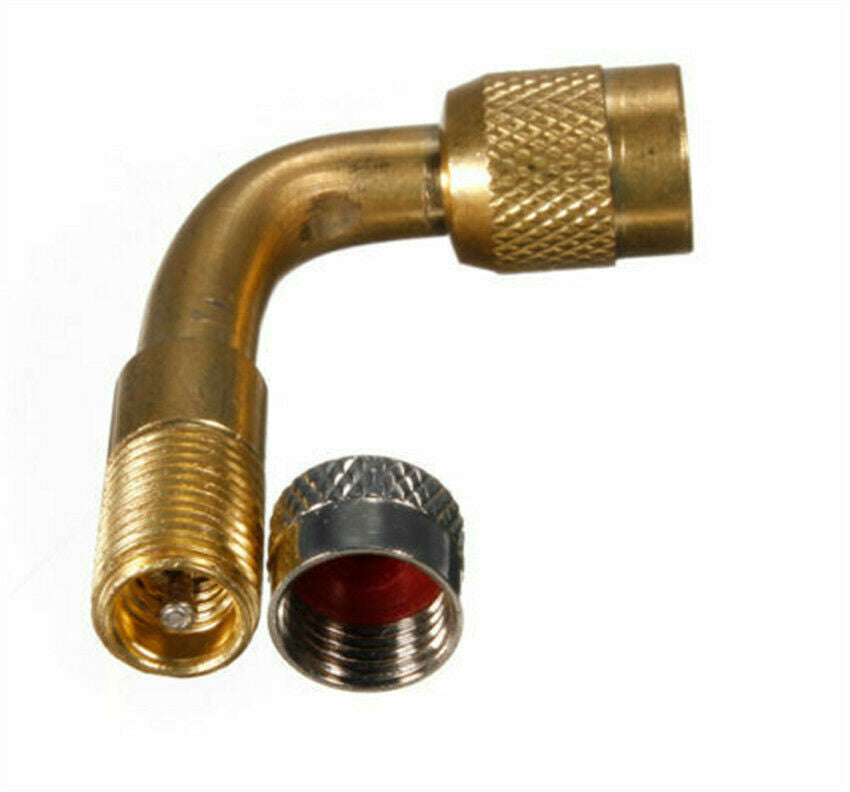 3pc Tire Valve Extension 90 Degree Adaptor Motorcycle Car Tyre Stem Extenders