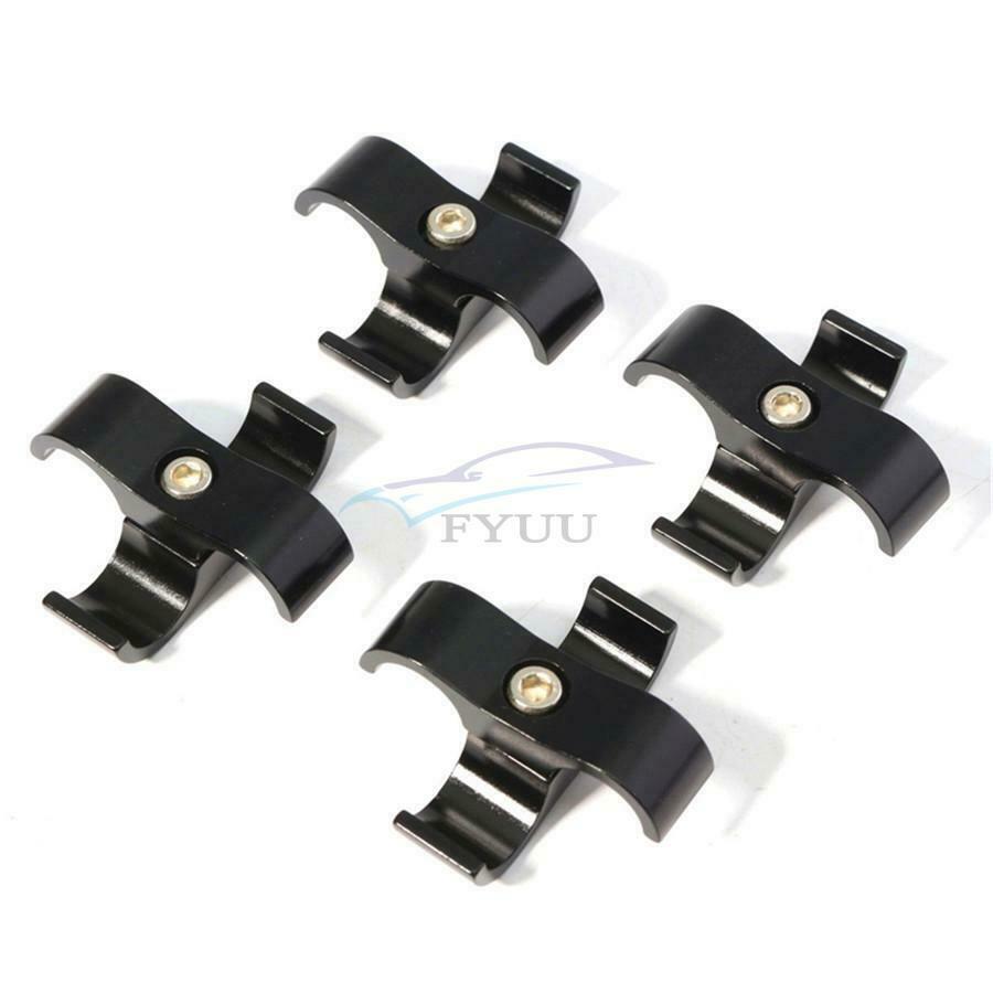 For AN12 Stainless Steel Braided Rubber Inner Hose Black 24MM Divider Clamp x8