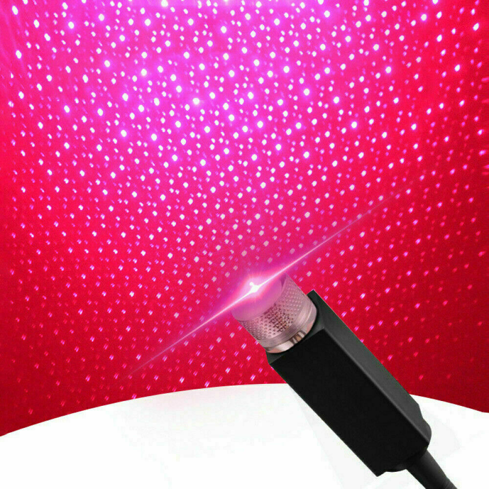 Car Interior LED Romantic Atmosphere RED Light USB Charge Floor Decor Lamp Decor