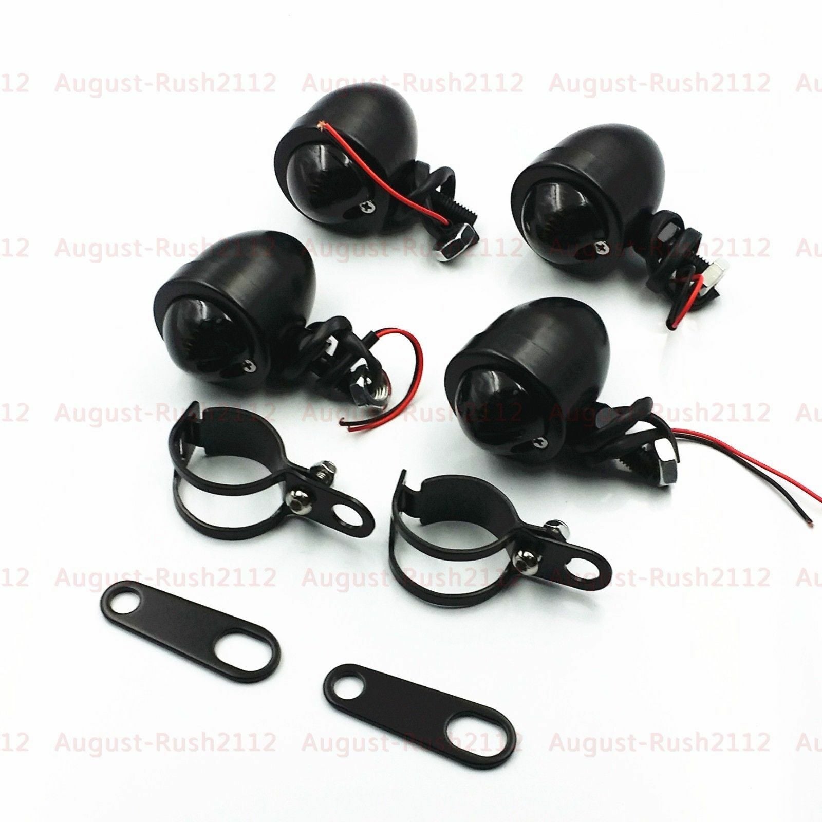Turn Signal Light Fork Clamp Shock Bracket For Retro Triumph Cafe Chopper VTX VN