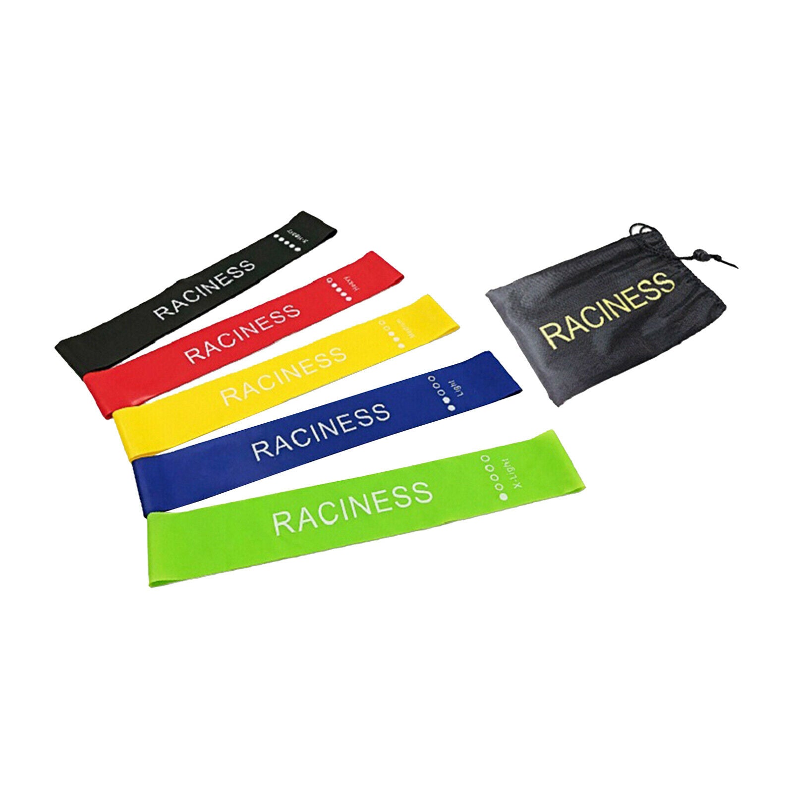Set of 5 Resistance Bands Exercise Fitness Exercise Bands Stretch Fitness