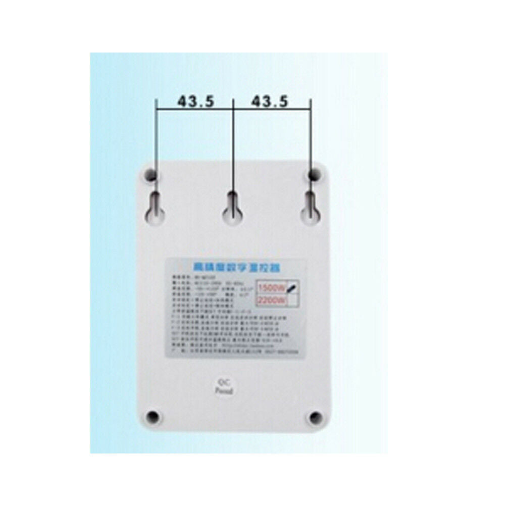 1500W Digital Thermostat Microcomputer Intelligent Socket Switch