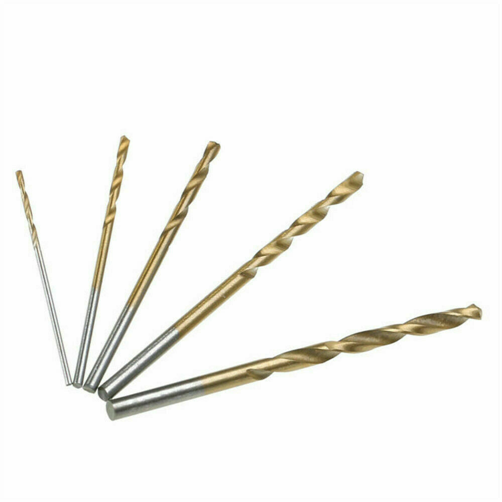 50Pc/Set Titanium Coated HSS High Speed Steel Drill Bit Set Tool 1/1.5/2/2.5/3mm