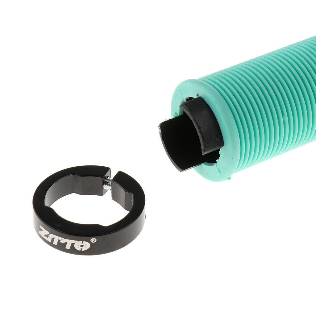 2Pairs Bike Handlebar Grips Silicone Lock on Ergonomics Damping Grips&Ends