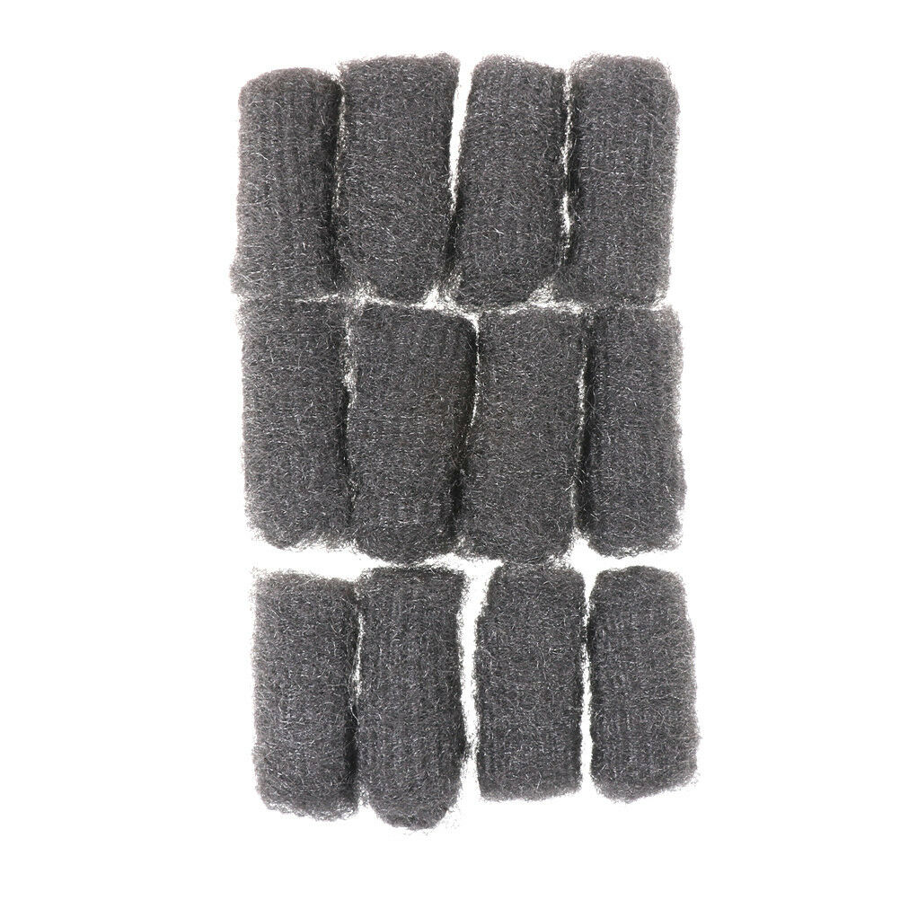 12PCS Steel Wool Pads Kitchen Wire Cleaning Ball Stainless Steel Pan Cleaner WF