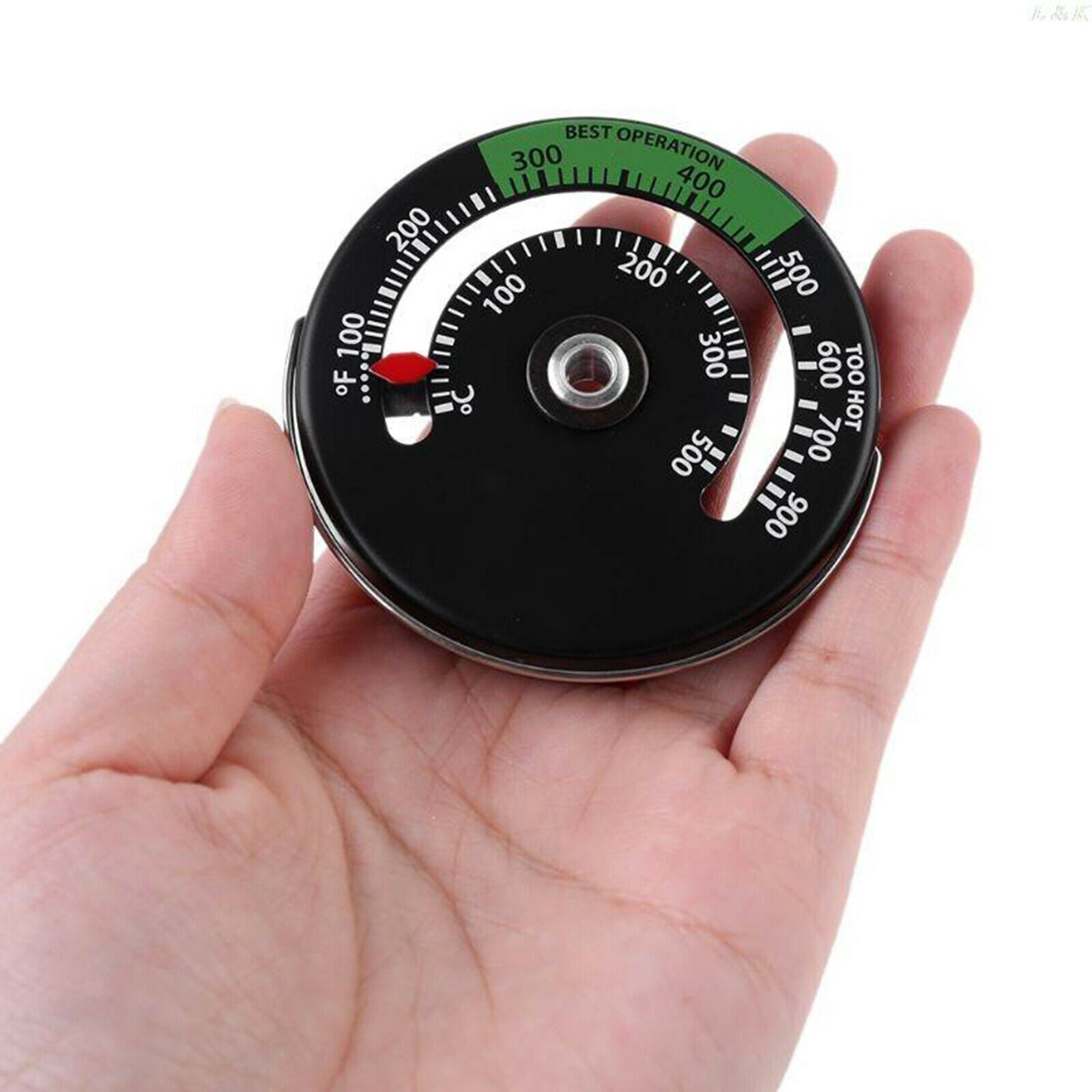 Magnetic Stove Thermometer Multi-Fuel Log Burner Burning Temperature Gauge