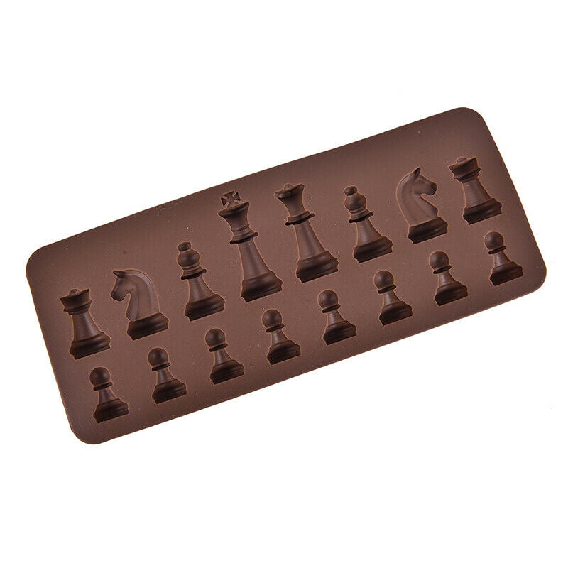 1PC New Chess Silicone Chocolate Molds DIY Cake Decorating Kitchen Cooking _DD