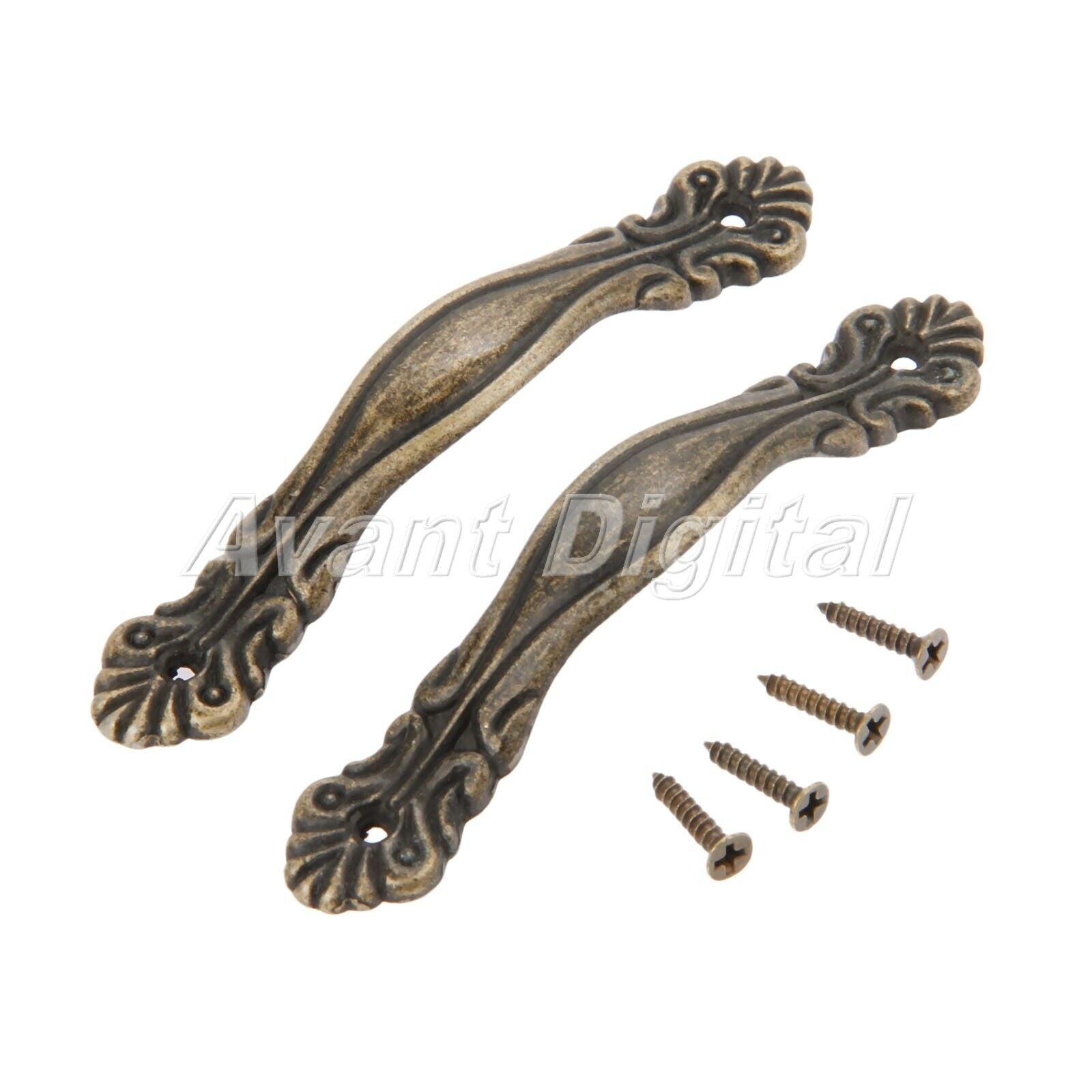2pcs Elegant Furniture Door Knobs Cupboard Drawer Cabinet Pull Handles Hardware