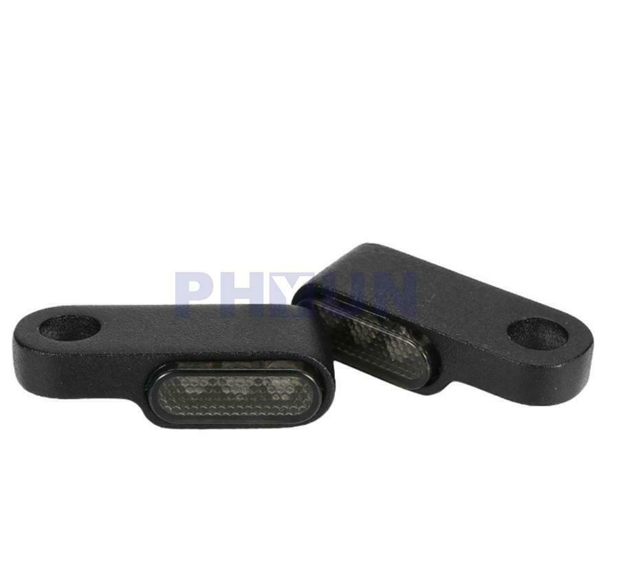 2Pcs 8mm 12V LED Motorcycle Smoke Turn Signals Indicators Blinker Light Flashing