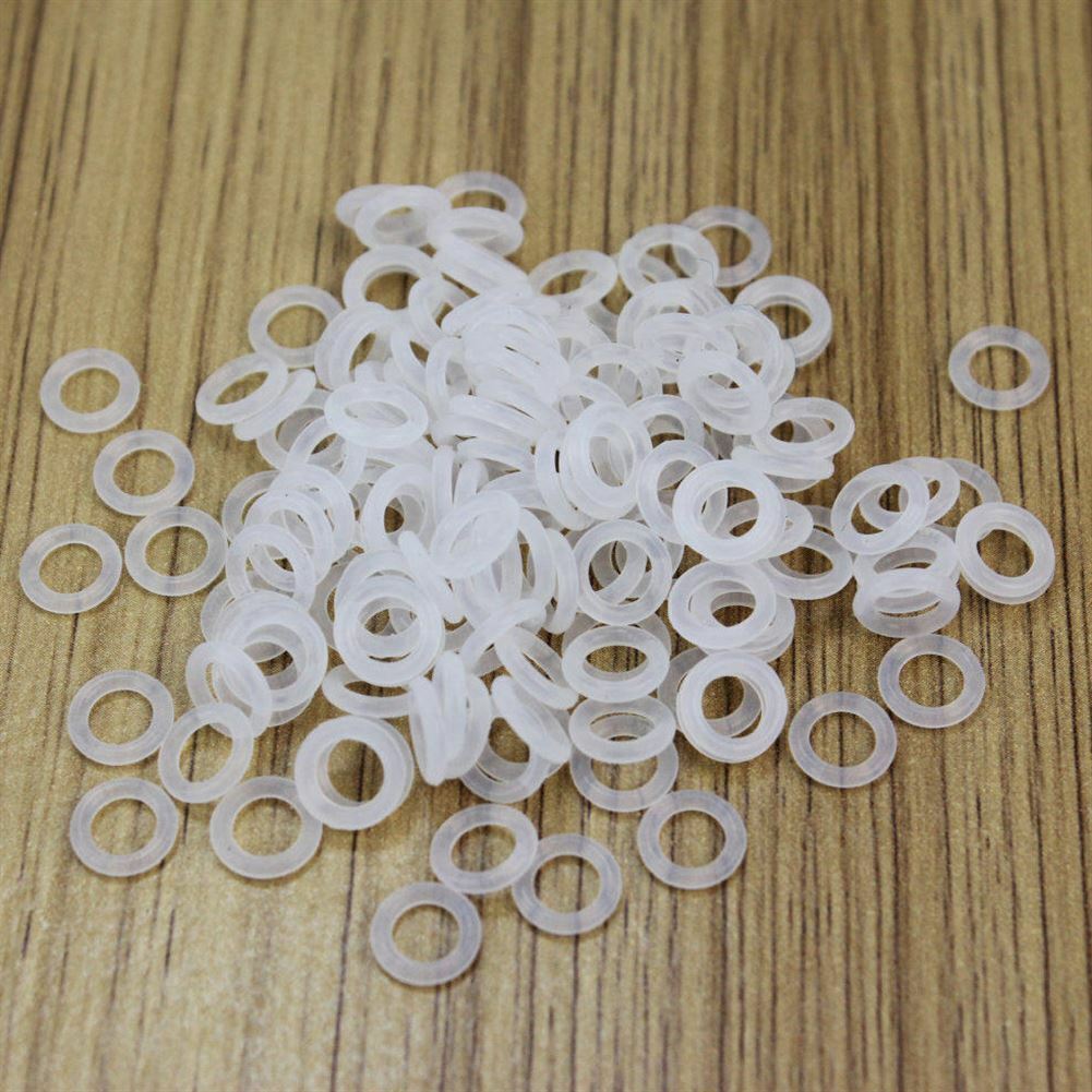 ThreeBulls 120Pcs Rubber O-Ring Switch Dampeners Keycap white For Cherry MX Key