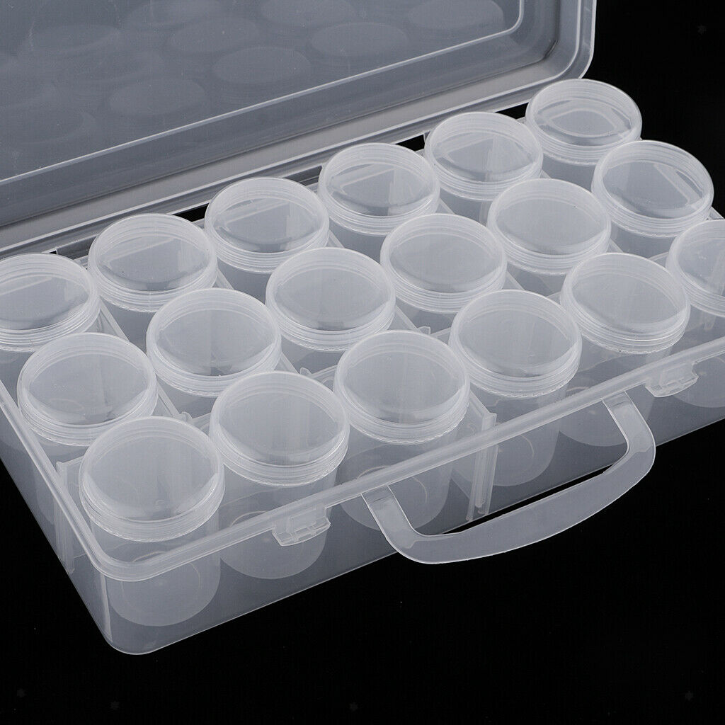 18x packaged transparent plastic storage containers for packaging