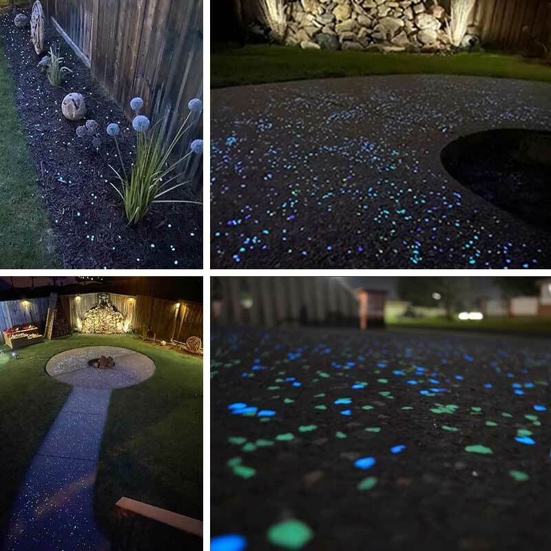 Shop-Story - Phosphostones White: 100 Pebbles Fluorescent Decoration