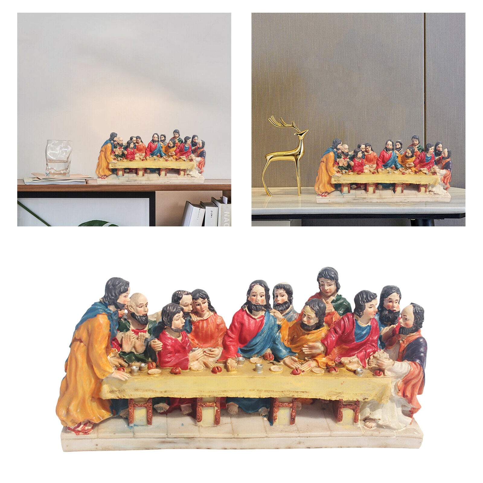 Dinner Scene Statue Home Living Room Bedroom Porch Table Decorations