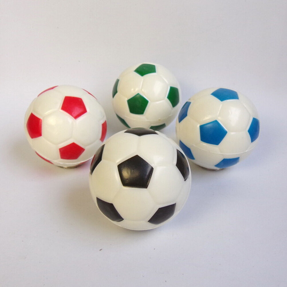 1x Soft Soccer Shaped Stress Ball Stress Relief Squeeze Foam Ball 6.3cm ZSH XC