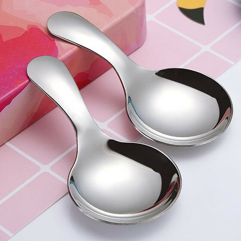 Cute Stainless Steel Kitchen Spoon Short Handle Sugar Salt Spice Spoon Co.l8