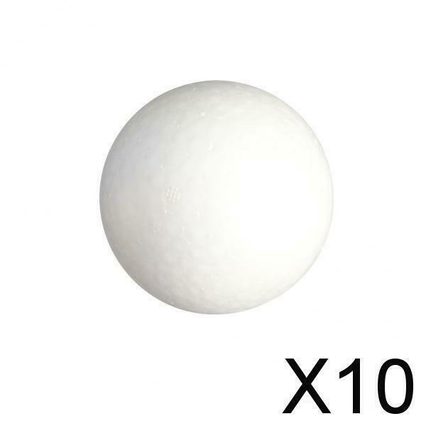 10X Solid Polystyrene Foam Balls Styrofoam Craft Sphere DIY Craft Kids New