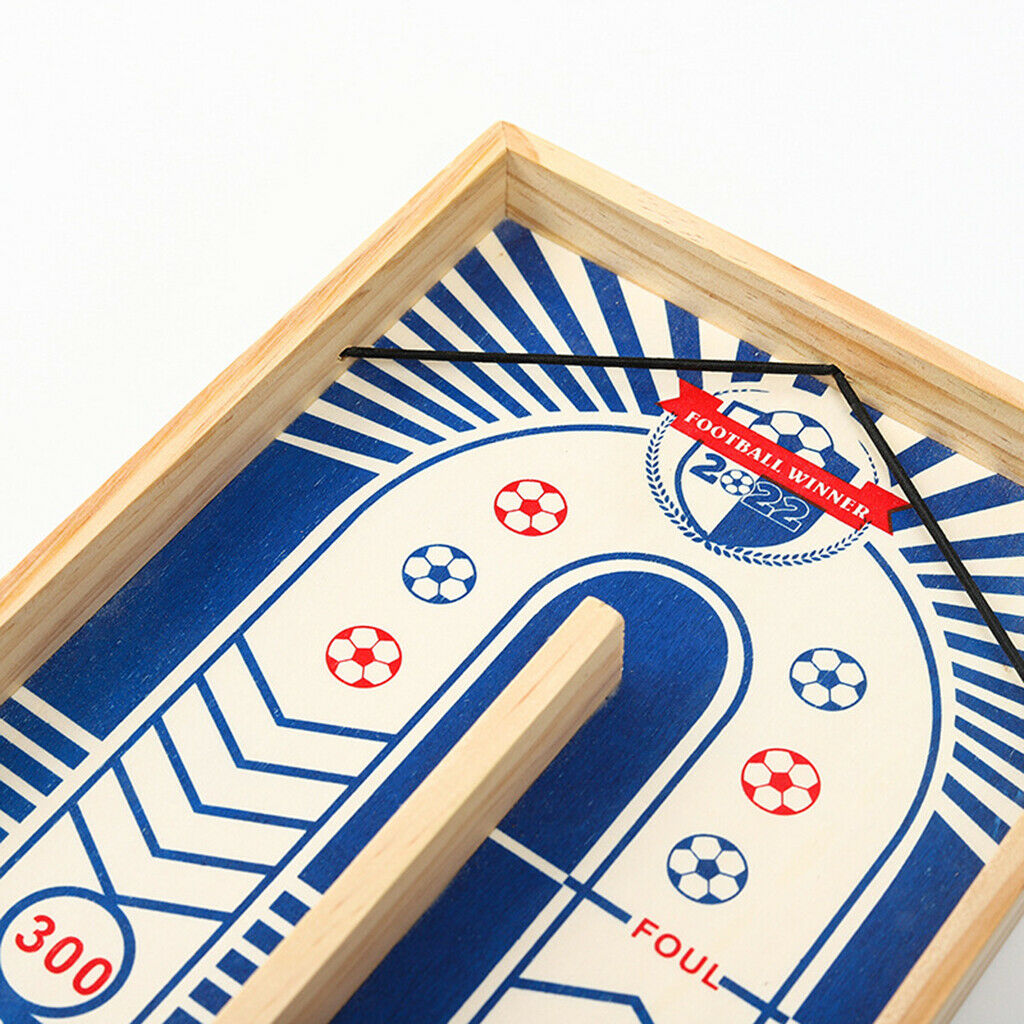 Wooden Fast Sling Puck Game Paced Table Desktop Battle Bounce Chess Toys