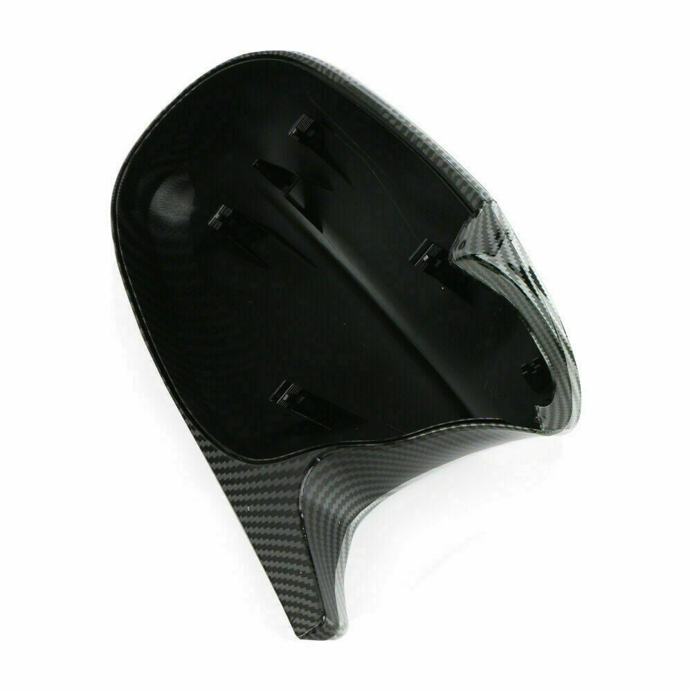 Pair Left&Right Carbon Fiber Mirror Cap Cover Fit For E90 E91 E92 E93 LCI 08-13