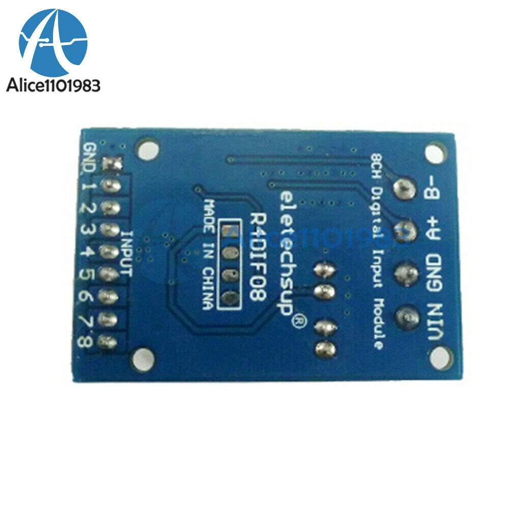 DC 12V 8 Channel Digital Input Module RS485 Modbus RTU Switch Acquisition Board