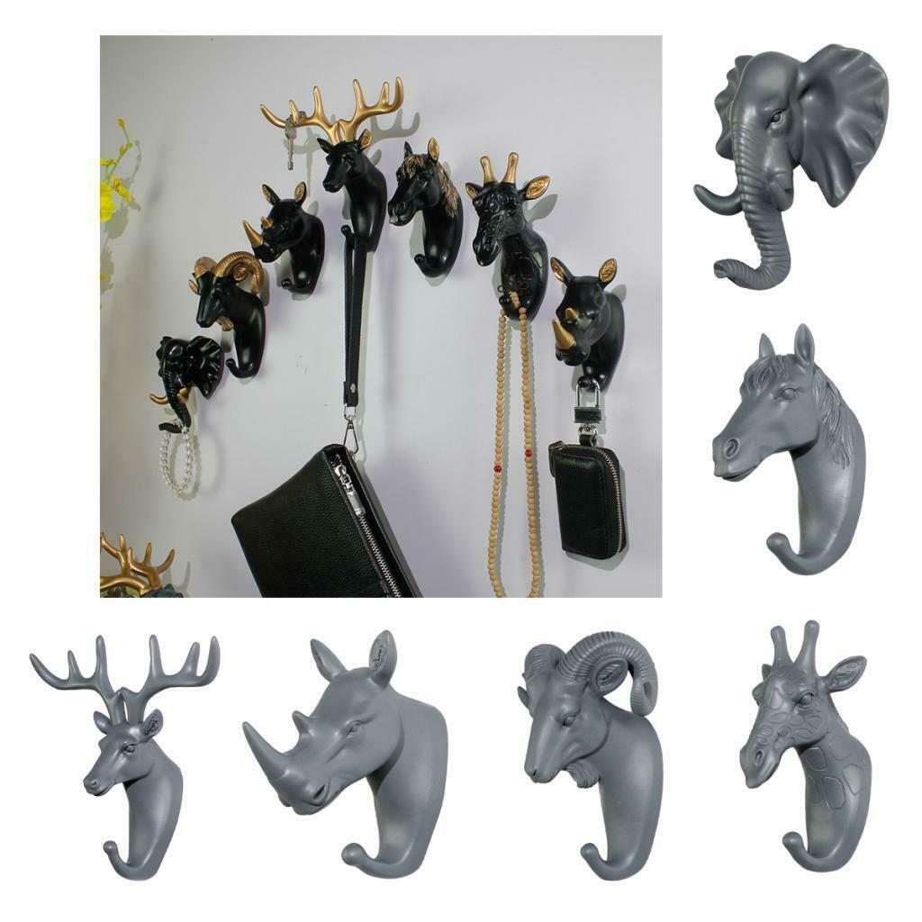 Nordic Style Wall Hook Rack Hanger for Hat Coat Keys Sundries Deer