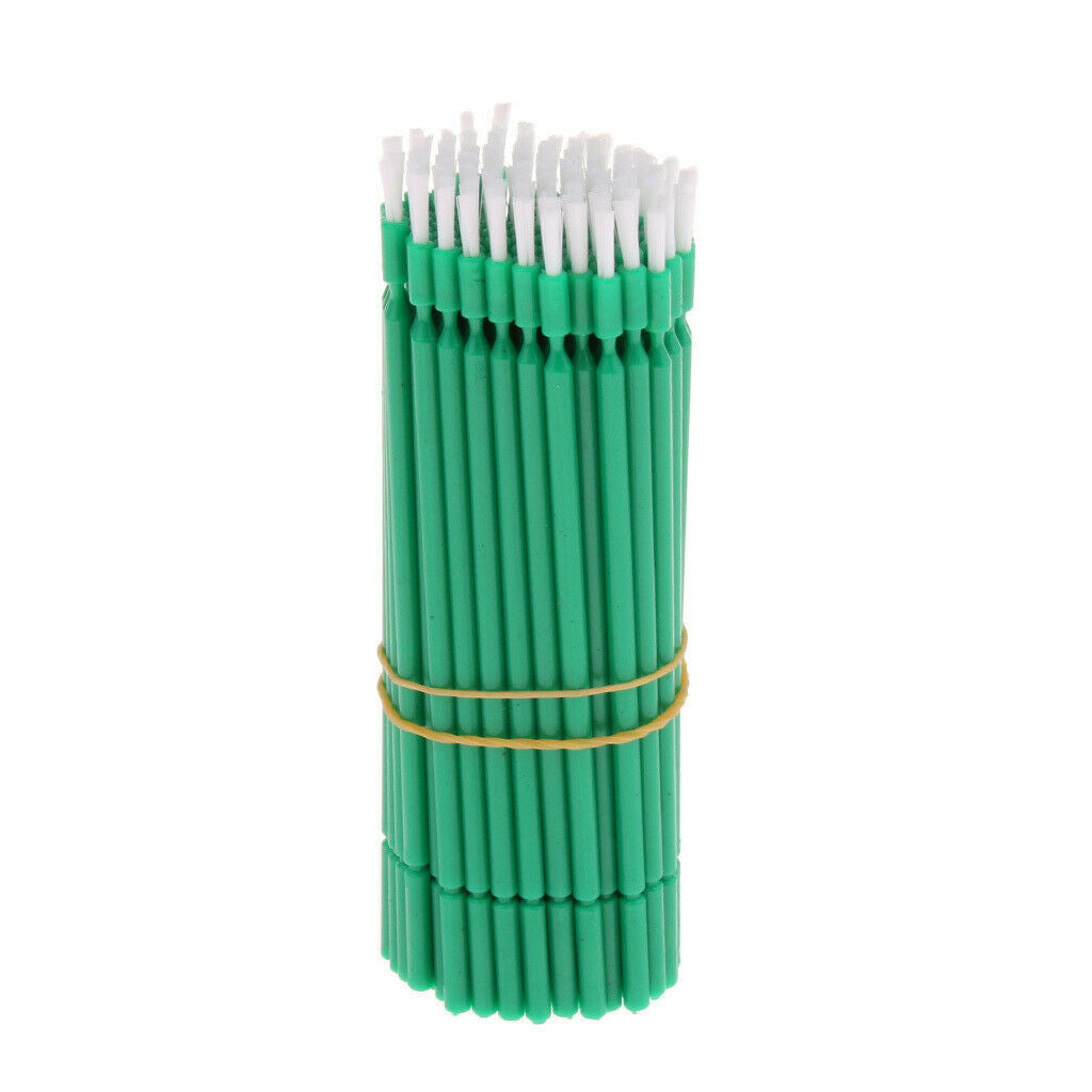 100 Pieces Green Dental Disposable Micro Applicator Brush Practical 4