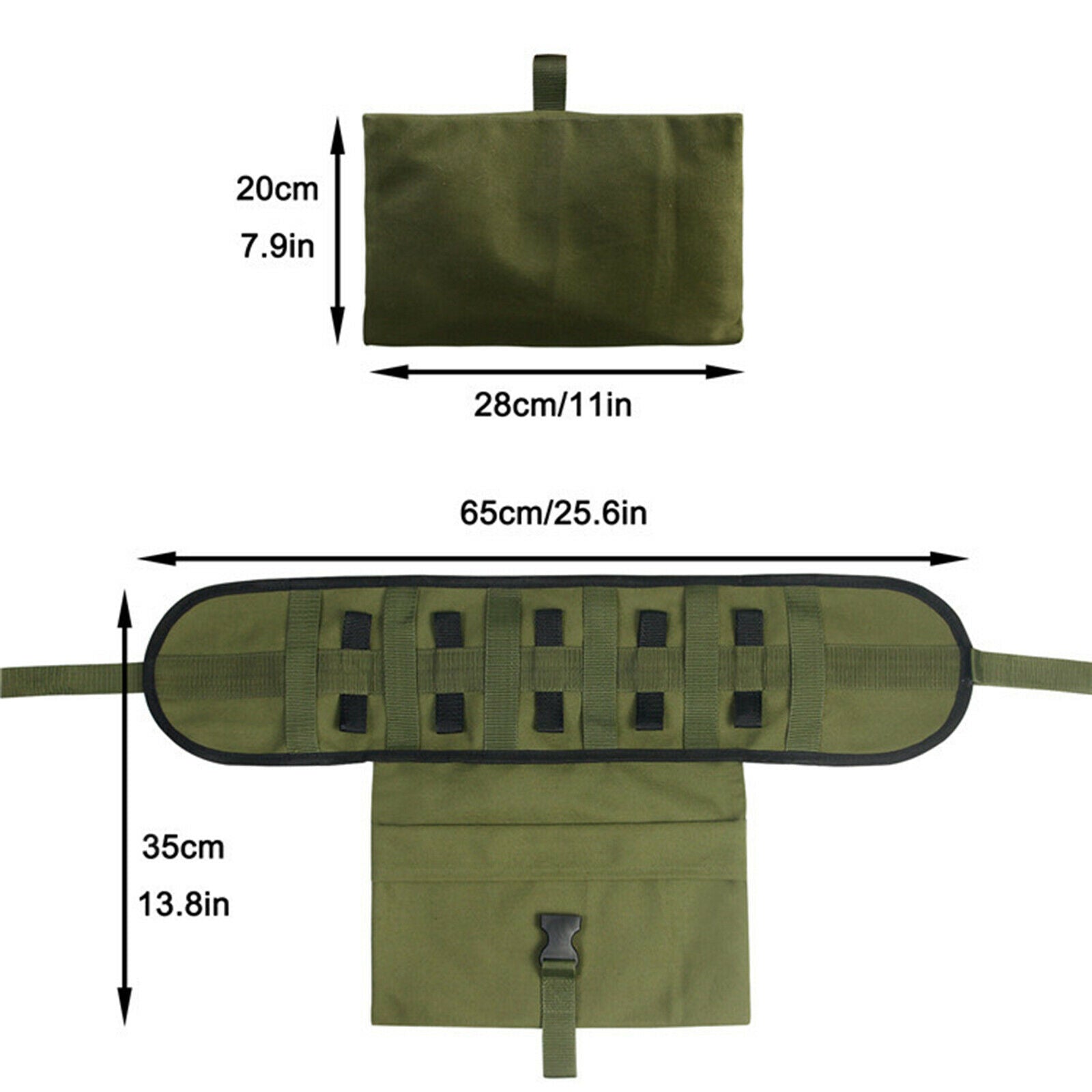 Outdoor Camping Picnic Tablewares Tree Storage Bag Canvas Fabric Organizer